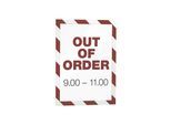 DURABLE DURAFRAME® Info-Rahmen MAGNETIC SECURITY, für DIN A4, magnetisch, VE 10 Stk, Rahmen rot / weiß