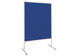 MAUL Moderationswand, Filz, blau, BxH 1200 x 1500 mm