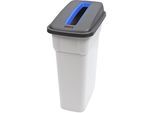 rothopro Wertstoffsammler SELECTO, Volumen 55 l, Einwurfschlitz / blau