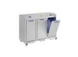 Gmöhling Alu-Wertstoffsammler G®-COLLECT, Volumen 3 x 45 l, silber