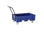 Fahrbare PE-Auffangwanne, für Kleingebinde, ohne Gitterrost kaiserkraft
