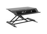 Fellowes Lotus™ LT Sitz-Steh-Workstation, HxBxT 110 x 800 x 601 mm, schwarz