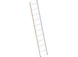 Layher Alu-Anlegeleiter, mit Sprossen, Breite 450 mm, 10 Sprossen