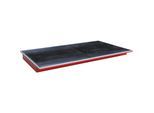 eurokraft pro Regal-Einhängewanne, mit PE-Einsatz und Gitterrost, LxBxH 2165 x 1265 x 145 mm, rot lackiert