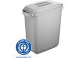 DURABLE Wertstoffbehälter DURABIN® ECO, Volumen 60 l, HxBxT 645 x 590 x 282 mm, grau