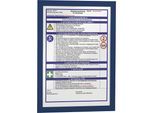 DURABLE DURAFRAME® Info-Rahmen, selbstklebend, magnetisch, für DIN A4, Rahmen blau, VE 20 Stk