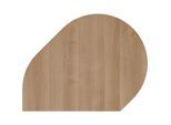 Anbautisch, Ø 1000 mm, graphit / Nussbaum kaiserkraft