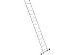 euroline Sprossen-Anlegeleiter, Breite 410 mm, 14 Sprossen mit Traverse