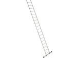 euroline Sprossen-Anlegeleiter, Breite 410 mm, 18 Sprossen mit Traverse