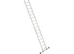 euroline Sprossen-Anlegeleiter, Breite 410 mm, 16 Sprossen mit Traverse
