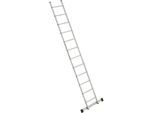 euroline Sprossen-Anlegeleiter, Breite 410 mm, 12 Sprossen mit Traverse