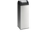VAR Selbstlöschender Wertstoffsammler, Volumen 89 l, HxBxT 1045 x 320 x 320 mm, Edelstahl