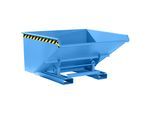 eurokraft pro Kippbehälter inkl. Abrollmechanismus, Volumen 0,9 m³, LxBxH 1260 x 1570 x 835 mm, blau