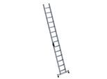 MUNK Anlegeleiter mit Stufen, Profiausführung, Breite 420 mm, 14 Stufen, mit nivello®-Traverse