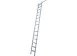 KRAUSE Stufen-Regalleiter, einhängbar, mit 2 Paar Einhängehaken, 15 Stufen