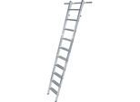 KRAUSE Stufen-Regalleiter, einhängbar, mit 2 Paar Einhängehaken, 10 Stufen