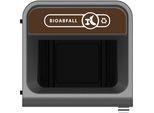 Rubbermaid Wertstoffsammler Configure™, verzinkter Stahl, Volumen 125 l, braun