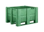 Palettenbox, Volumen 610 l, grün, ab 10 Stk kaiserkraft