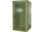 eurokraft pro Gasflaschencontainer, feuerbeständig, für 9 Flaschen mit Ø 230 mm, grün