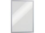 DURABLE DURAFRAME® Info-Rahmen MAGNETIC PLUS, Magnettasche A4 mit Rückenfolie, VE 4 Stk, BxH 236 x 323 mm, silber
