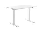 Topstar Schreibtisch, elektrisch höhenverstellbar, gerade, BxT 1200 x 800 mm, weiß/weiß