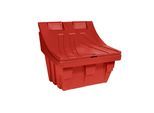 Universal- und Streugutbehälter aus Polyethylen, Inhalt ca. 300 l, rot kaiserkraft