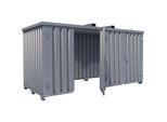 Gasflaschencontainer, ohne Boden, Außen-BxT 2100 x 4100 mm kaiserkraft