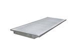 eurokraft pro Regal-Einhängewanne, mit verzinktem Gitterrost, LxB 3550 x 1250 mm, feuerverzinkt