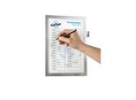 DURABLE DURAFRAME® Info-Rahmen NOTE A4, für direktes Beschriften, selbstklebend, VE 5 Stk, silber