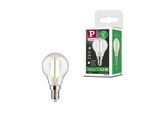 PAULMANN LED-Leuchtmittel "Eco-Line Filament 230V LED Tropfen E14 1er-Set 525lm 2,5W 4000K Klar", Energieeffizienz: A (A-G), transparent, L:8,2cm Ø:4,5cm, Leuchtmittel