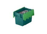 Mehrweg-Stapelbehälter KAIMAN, Volumen 25 l, LxBxH 400 x 300 x 320 mm, grün, ab 10 Stück kaiserkraft