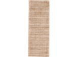 Teppich CARPETFINE "Ava Viskoseteppich", beige, B:75cm H:13mm L:240cm, Viskose, Teppiche, Teppich, Seidenoptik, leichter Glanz, auch als Läufer erhältlich