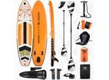 Stand Up Paddle Board "AUKAI Pro" mit Kajak-Sitz und Motor orange