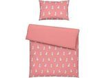 Avelia Babybettwäsche , Pink , Textil , Hase , 100x135 cm , Gots, Oeko-Tex® Made IN Green , schadstoffgeprüft, weiche und anschmiegsame Oberfläche, bio , Schlafen, Babytextil-Kollektionen