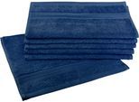 Gästehandtücher DYCKHOFF "Siena", blau (tintenblau), B:30cm L:50cm, Frottier, Obermaterial: 100% Baumwolle, Handtücher, mit Bordüre