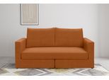 DOMO collection 2-Sitzer "Bibury, modernes Sofa, B/T/H: 178/80/90 cm" Sitzfläche mit Federkern, inkl. 2 Rückenkissen