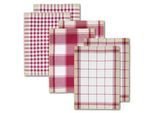 Dyckhoff Geschirrtuch "KARO, Masse je Tuch ca. 50x70 cm" mit drei verschiedenen Motiven