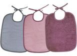 Lätzchen WÖRNER "Bindelätzchen 3er Pack 32x40 cm", Baby, rosa (altrosa), Obermaterial: 100% Baumwolle, Lätzchen, maschinenwaschbar, trocknergeeignet