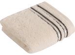 Gaestehandtuecher VOSSEN "Cult de Luxe", weiß (ivory), B:30cm L:50cm, Walkfrottee, Obermaterial: 100% Baumwolle, Handtücher, im Set, mit Glanzbordüre