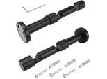 Doppelträger LIEDECO, schwarz, Ø:1,6cm, Gardinenstangenhalterungen, für Gardinenstangen Ø 16 mm