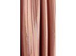Gardine "Caumasee" Gr. 1, orange (terra, braun), B:140cm H:245cm, Polyester, HOSSNER - ART OF HOME DECO, Gardinen, Gardine, Schlaufenschal im zeitlosen Design