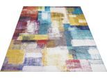 Teppich LUXOR LIVING "Prima 2", bunt (multi), B:120cm H:7mm L:170cm, Kunstfaser, Teppiche, Teppich, Kurzflor, Patchwork Muster, Vintage Design, Wohnzimmer