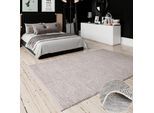 Wollteppich OTTO HOME "Odenne", beige (creme, grau), B:60cm H:10mm L:90cm, Wolle, Teppiche, handgewebter Wendeteppich, melierte Optik, reine Wolle, Wohnzimmer