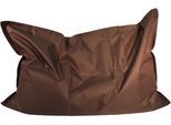 Sitzsack KINZLER "Meso", braun (dunkelbraun), B:100cm H:10cm, Polyester, Sitzsäcke, Sitzsack, Uni Farben, Outdoor geeignet, ideal im Wohnzimmer & Kinderzimmer