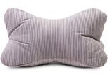 Nackenkissen GÖZZE "Cord Lesekissen Capri", silberfarben, B:40cm H:19cm L:25cm, Polyester, Funktionskissen