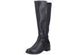 Stiefel RIEKER "Rieker Stiefel Lederimitat", Damen, Gr. 39, schwarz, Lederimitat, Schuhe Stiefel