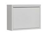 Carryhome Schuhkipper , Weiss , Metall , 50x37x15 cm , erweiterbar, Typenauswahl, hängend , Garderobe, Schuhaufbewahrung, Schuhkipper