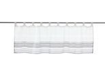 Scheibengardine DECOLIFE "Manu" Gr. 1, weiss (weiß), B:140cm H:45cm, Voile, Polyester, Gardinen, Scheibengardine, HxB: 45x140, Scheibengardine mit Webstruktur