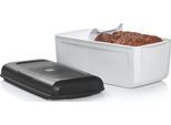 Brotkasten TUPPERWARE "BreadSmart Junior", weiss (weiß), B:16cm H:15cm, Lebensmittelaufbewahrungsbehälter, Brotkasten