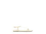 Jil Sander Sandalen - Leather Sandals With Ankle Strap - Gr. 36 (EU) - in Weiß - für Damen